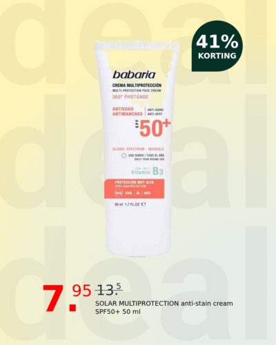 SOLAR MULTIPROTECTION anti-stain cream SPF50+ 50 ml