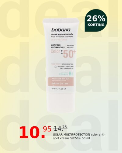 SOLAR MULTIPROTECTION color anti-spot cream SPF50+ 50 ml