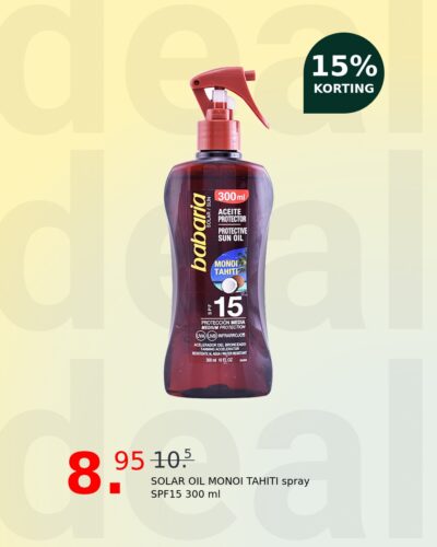SOLAR OIL MONOI TAHITI spray SPF15 300 ml
