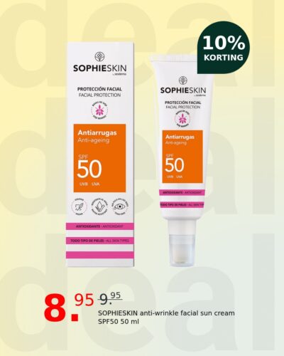 SOPHIESKIN anti-wrinkle facial sun cream SPF50 50 ml