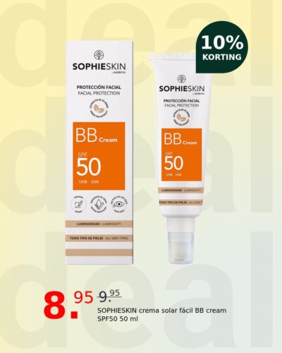 SOPHIESKIN crema solar fácil BB cream SPF50 50 ml