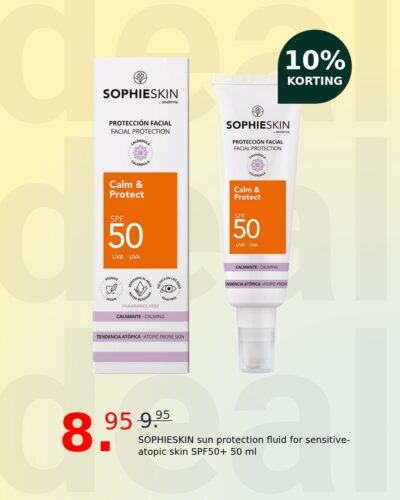 SOPHIESKIN sun protection fluid for sensitive-atopic skin SPF50+ 50 ml