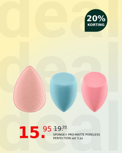 SPONGE+ PRO-MATTE PORELESS PERFECTION set 3 pz