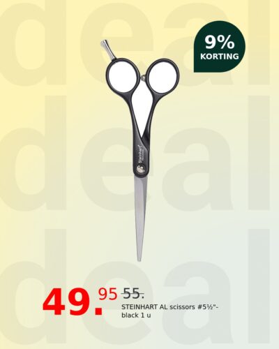 STEINHART AL scissors #5½"-black 1 u