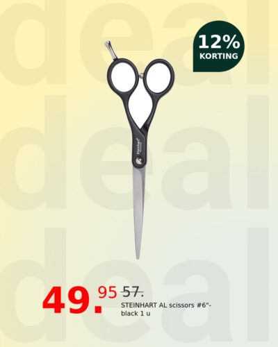 STEINHART AL scissors #6"-black 1 u