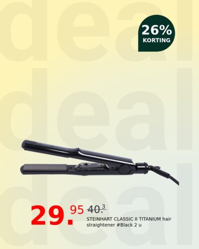 STEINHART CLASSIC II TITANIUM hair straightener #Black 2 u