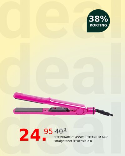 STEINHART CLASSIC II TITANIUM hair straightener #Fuchsia 2 u