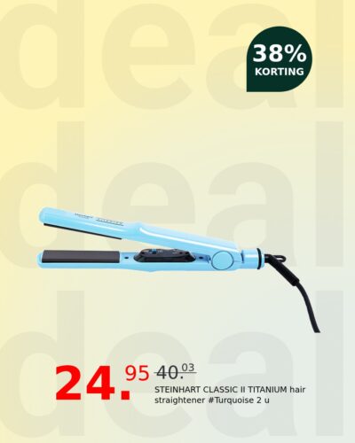 STEINHART CLASSIC II TITANIUM hair straightener #Turquoise 2 u