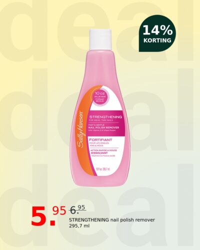 STRENGTHENING nail polish remover 295,7 ml