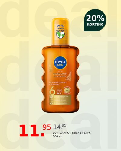 SUN CARROT solar oil SPF6 200 ml