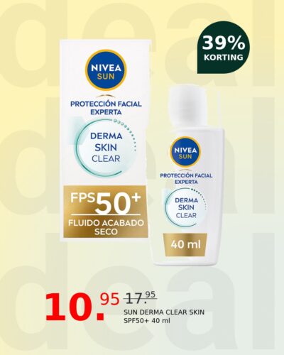 SUN DERMA CLEAR SKIN SPF50+ 40 ml