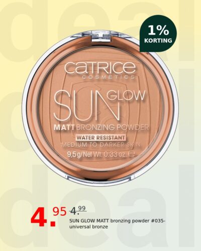 SUN GLOW MATT bronzing powder #035-universal bronze