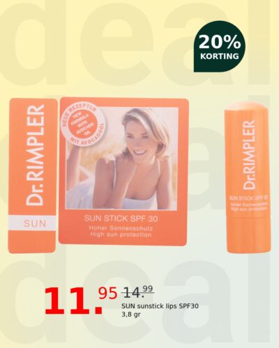 SUN sunstick lips SPF30 3,8 gr