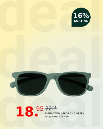 SUNFLOWER JUNIOR 3 - 5 GREEN sunglasses 123 mm