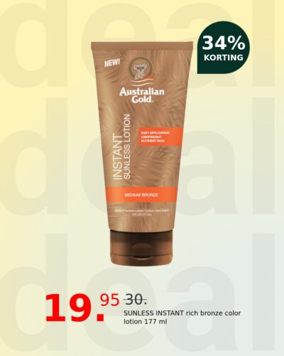 SUNLESS INSTANT rich bronze color lotion 177 ml
