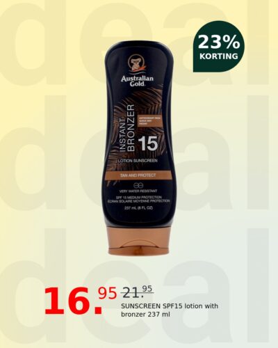 SUNSCREEN SPF15 lotion with bronzer 237 ml