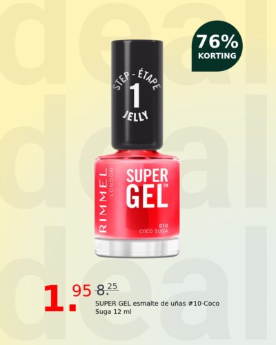 SUPER GEL esmalte de uñas #10-Coco Suga 12 ml