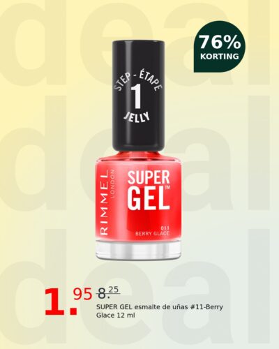 SUPER GEL esmalte de uñas #11-Berry Glace 12 ml