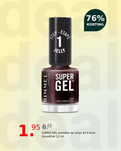 SUPER GEL esmalte de uñas #13-Acai Smoothie 12 ml