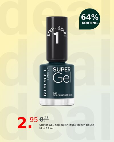 SUPER GEL nail polish #068-beach house blue 12 ml