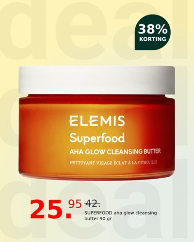 SUPERFOOD aha glow cleansing butter 90 gr