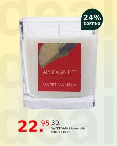 SWEET VANILLA aromatic candle 145 gr
