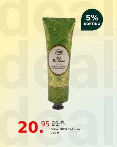 Sabon RICH foot cream 150 ml