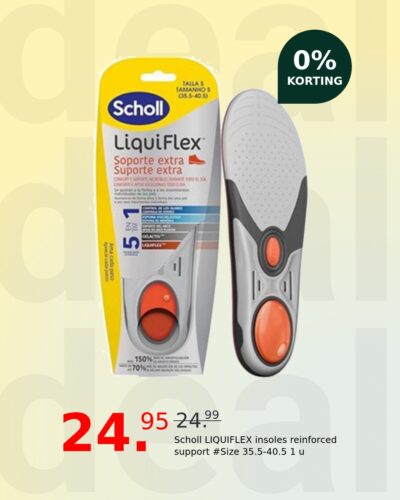 Scholl LIQUIFLEX insoles reinforced support #Size 35.5-40.5 1 u