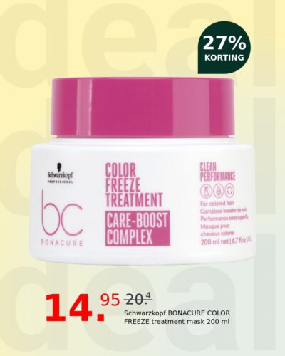 Schwarzkopf BONACURE COLOR FREEZE treatment mask 200 ml