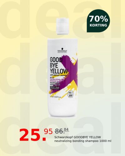 Schwarzkopf GOODBYE YELLOW neutralizing bonding shampoo 1000 ml
