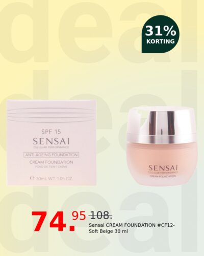 Sensai CREAM FOUNDATION #CF12-Soft Beige 30 ml