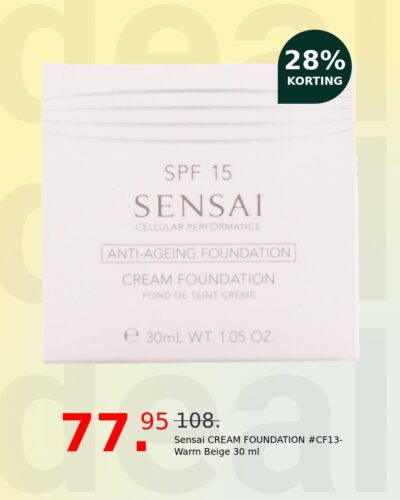 Sensai CREAM FOUNDATION #CF13-Warm Beige 30 ml
