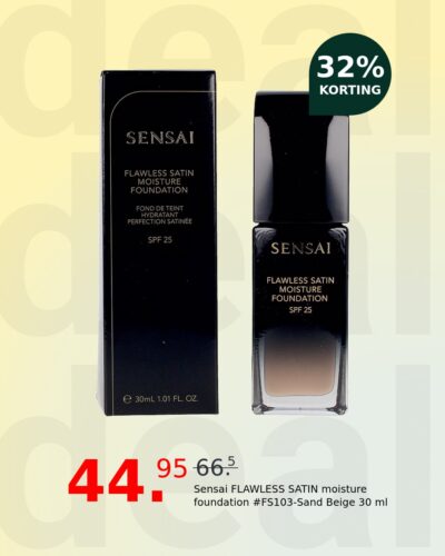Sensai FLAWLESS SATIN moisture foundation #FS103-Sand Beige 30 ml