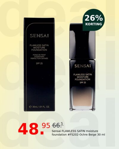 Sensai FLAWLESS SATIN moisture foundation #FS202-Ochre Beige 30 ml