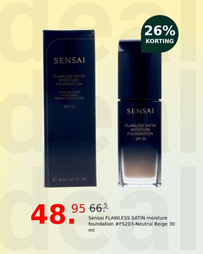Sensai FLAWLESS SATIN moisture foundation #FS203-Neutral Beige 30 ml