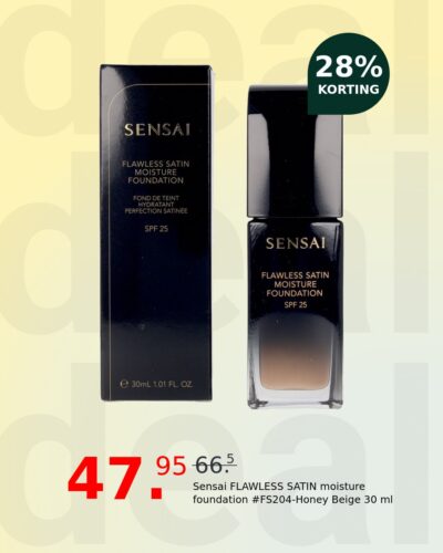 Sensai FLAWLESS SATIN moisture foundation #FS204-Honey Beige 30 ml