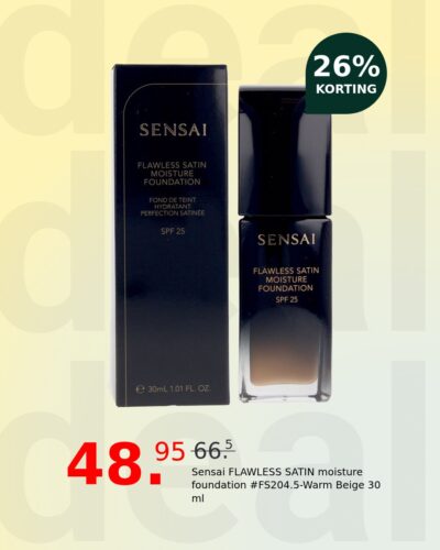 Sensai FLAWLESS SATIN moisture foundation #FS204.5-Warm Beige 30 ml