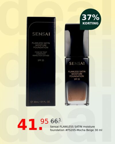 Sensai FLAWLESS SATIN moisture foundation #FS205-Mocha Beige 30 ml