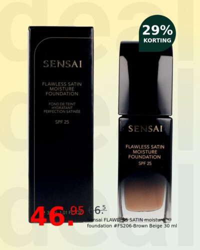 Sensai FLAWLESS SATIN moisture foundation #FS206-Brown Beige 30 ml