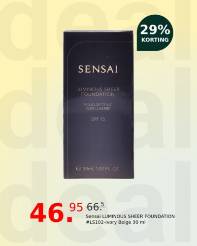 Sensai LUMINOUS SHEER FOUNDATION #LS102-Ivory Beige 30 ml
