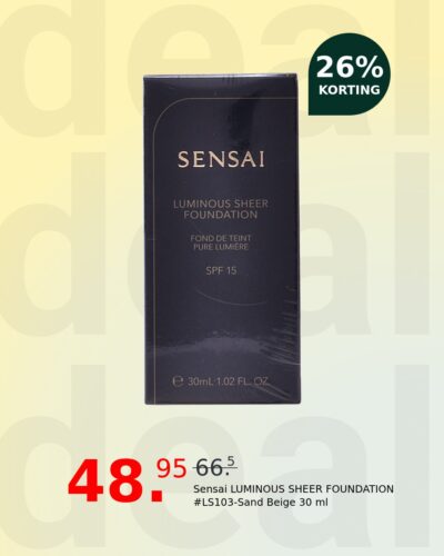 Sensai LUMINOUS SHEER FOUNDATION #LS103-Sand Beige 30 ml