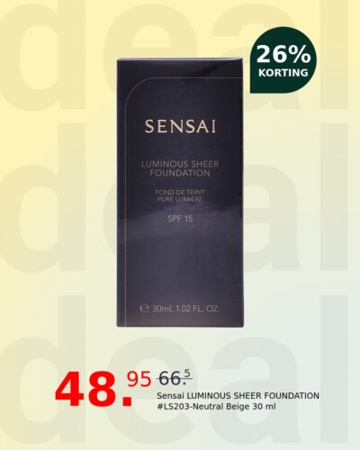 Sensai LUMINOUS SHEER FOUNDATION #LS203-Neutral Beige 30 ml