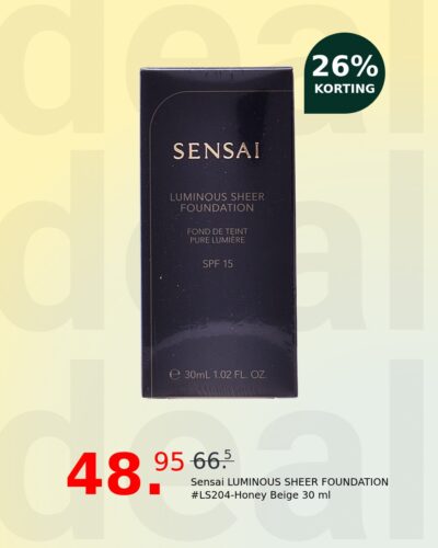 Sensai LUMINOUS SHEER FOUNDATION #LS204-Honey Beige 30 ml
