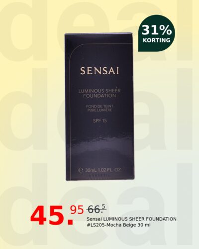 Sensai LUMINOUS SHEER FOUNDATION #LS205-Mocha Beige 30 ml