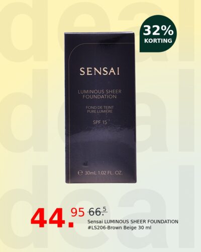Sensai LUMINOUS SHEER FOUNDATION #LS206-Brown Beige 30 ml
