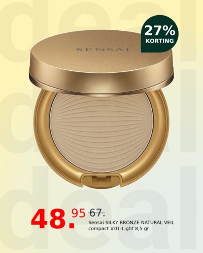 Sensai SILKY BRONZE NATURAL VEIL compact #01-Light 8,5 gr