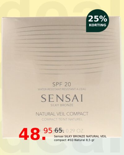 Sensai SILKY BRONZE NATURAL VEIL compact #02-Natural 8,5 gr