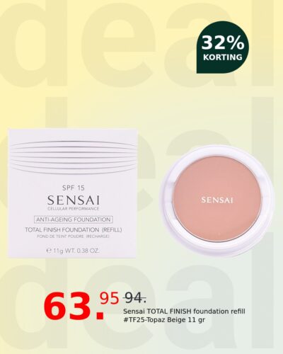 Sensai TOTAL FINISH foundation refill #TF25-Topaz Beige 11 gr