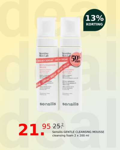 Sensilis GENTLE CLEANSING MOUSSE cleansing foam 2 x 200 ml