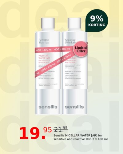 Sensilis MICELLAR WATER [AR] for sensitive and reactive skin 2 x 400 ml